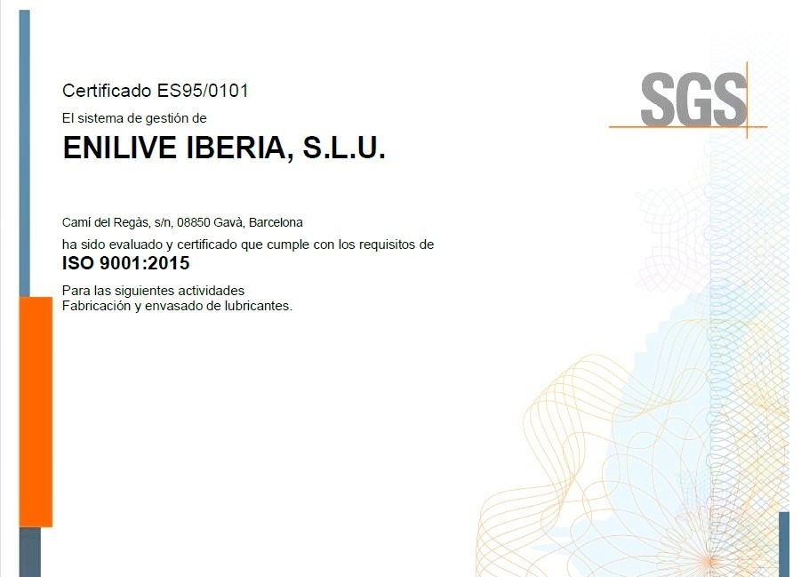 Certificado ISO 9001:2015